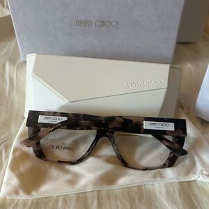 Jimmy Choo JC3036 5070 Opal Pink Havana Eyeglasses Frame